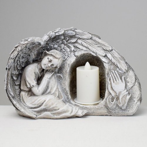 Anjel led 21x10x13,5cm polyres super cena