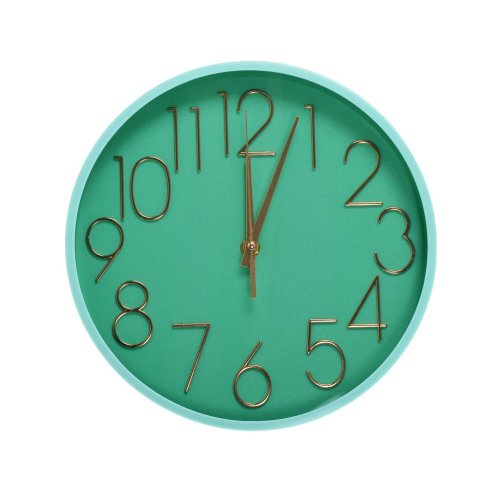 Hodiny nástenné mdf 25cm modré