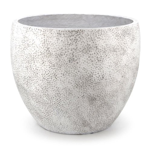 J143 kvetináč +miska belle biela 44x36cm l