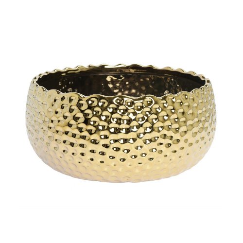 Obal keramika 22x9,5cm zlatá - Vianočné dekorácie