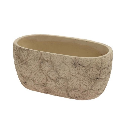 Obal kvety keramika 23*12.8*10.8 béžový