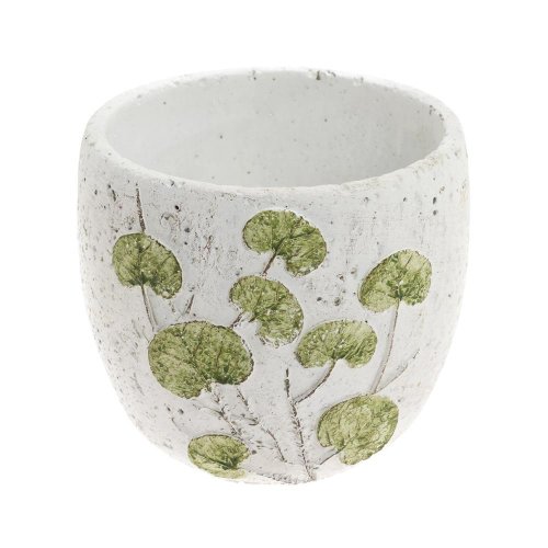 Obal listy keramika 13*13*11.5 bielozelený