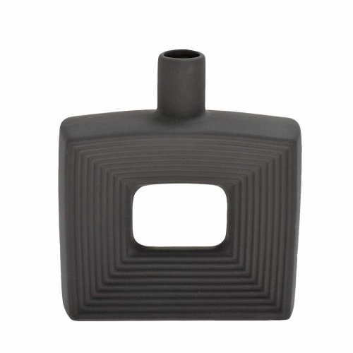 Váza keramika 18,5x6x20,5cm čierna