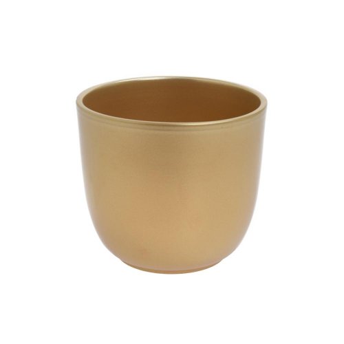 Obal mica decorations tusca plant pot - v13 x pr.13,5cm - gold /1019037 - Vianočné dekorácie a ozdoby