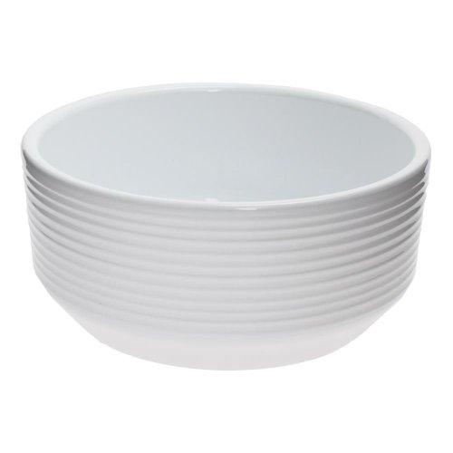 Miska biela s pásmi 20,5xv9cm