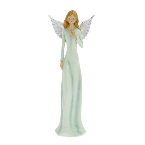 Anjel mentol/str poly 12*7*31,5cm - Umelé kvety