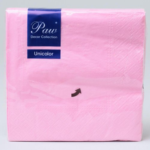 Sdl110004 servítky unicolor lunch rosa 3vrs/33x33cm 20ks
