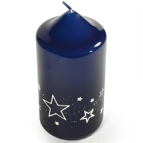 Biele hviezdy valec 120 modrý