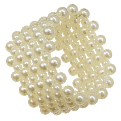 Korálky crema + biela