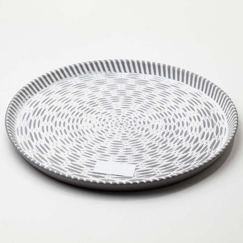 Tácka kruh šedá 30x2cm