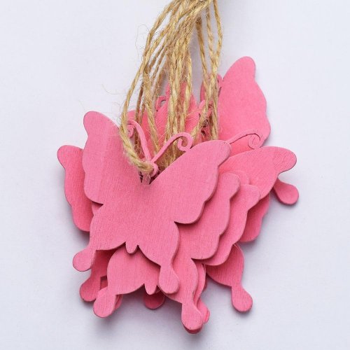 Záv. výrez motýľ ruž. 5cm s/20