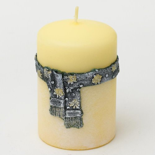 Šálik val.7x10 krem+zelený