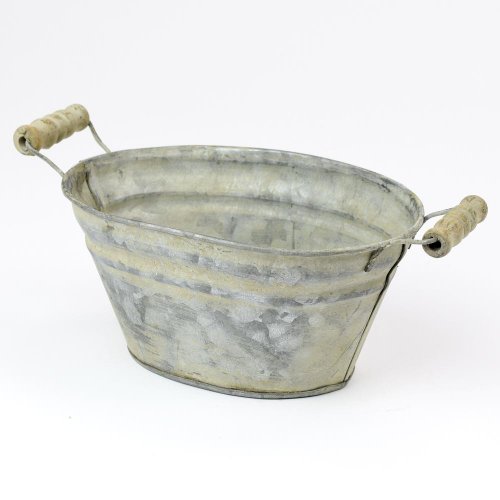 Nádoba plech s uchom 19x14x9 - Umelé kvety