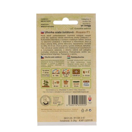 Uhorka šal.kosara f1 0,25g