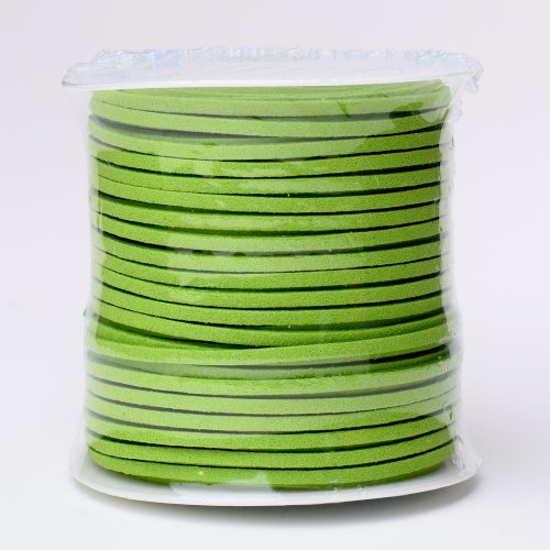 Šnúrka koža 3mmx45m jabl. zelená