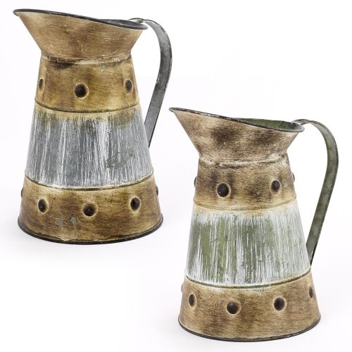 Váza džbán malý kov 13x22 cm super cena