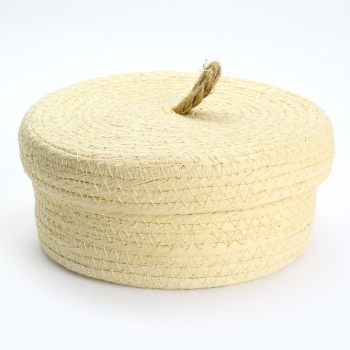 Košík papierové viečko krém malý 18cm