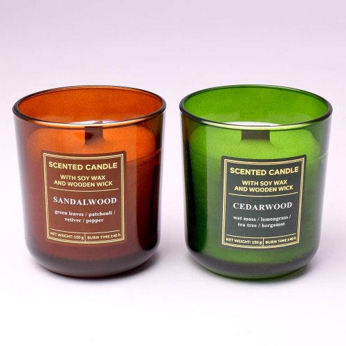 Voň.v skle wood 150gr - Vianočné dekorácie a ozdoby