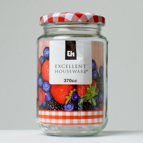 Sklenená dóza 370ml kovové viečko