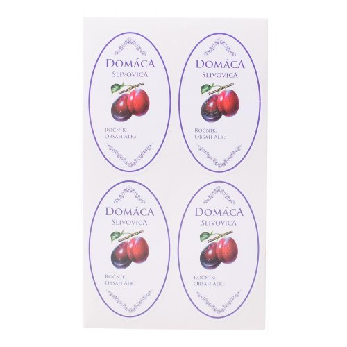 Samolepky slivovica16ks/mix zel.