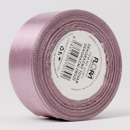 Stuha satén staroružová 25mm 15m - Umelé kvety