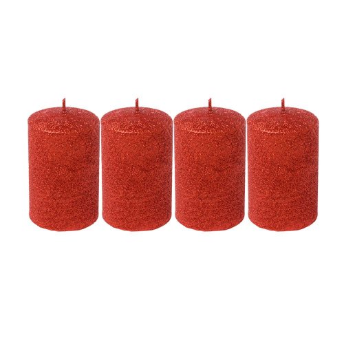 Valec 4-pack gliter červený 6x9