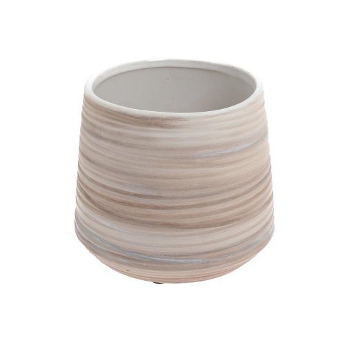 Obal pruhy  keramika 13*13*11 krém