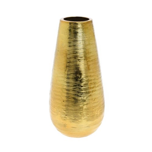 Váza keramika 12,5x26cm zlatá