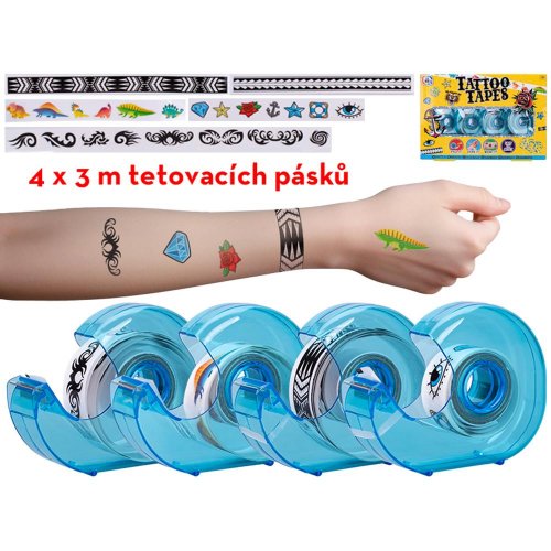 Pásky lepiace s tetovaním modré