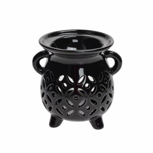 Aromalampa výrez porcelán 8x9,5cm čierna