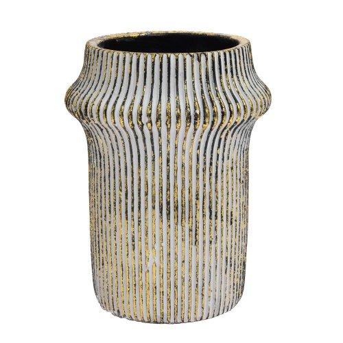 Obal váza cement port/bordo pr.16,5 x v22cm