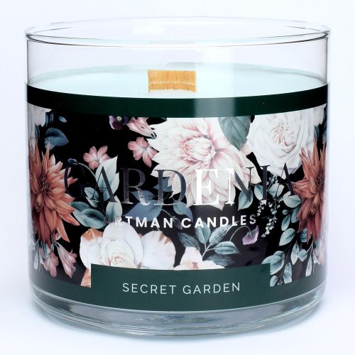 Voň.v skle gardenia malá 650gr zelená