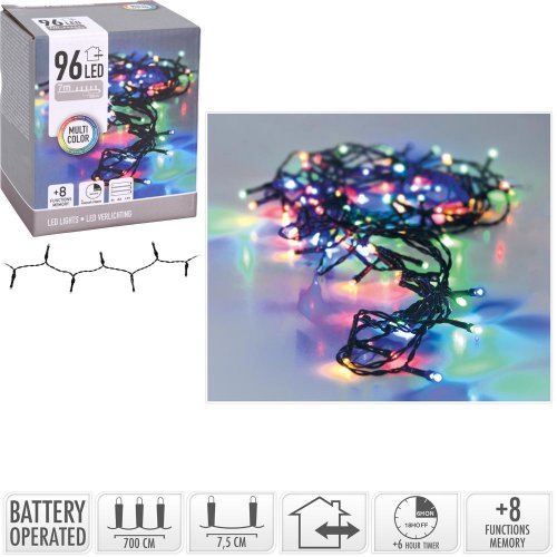 Led96 light bo mult/ind/oud/ timer/8funk ax9810240 - Vianočné osvetlenie