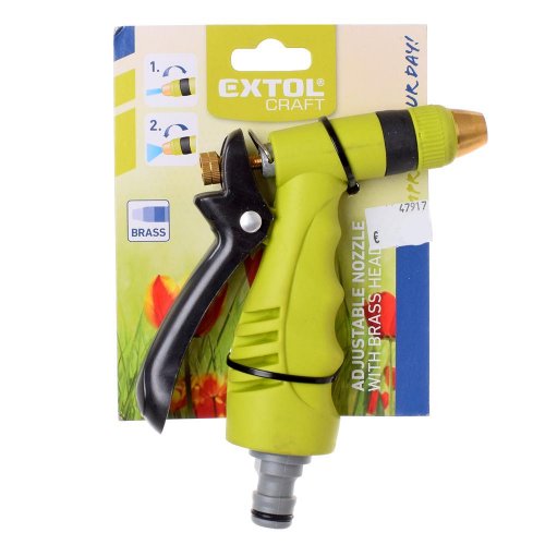 Postrekovač záhrad. plast.-mosadzný, pogum. rukoväť