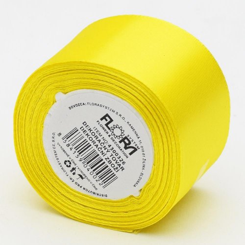 Saten stuha 38mm/10m farba 132 tm.žltá