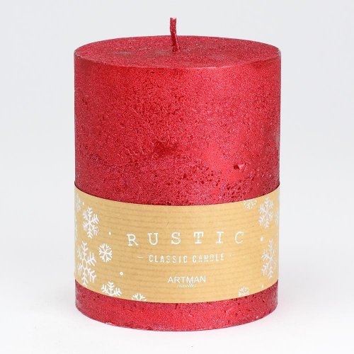 Rustic metalic val.9x11,5 červený