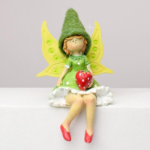 Víla zelená sediaca mix 7x5x14cm