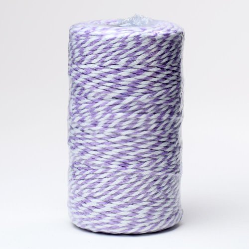 Šnúrka farby  2mmx100m levand/biela - Vianočné dekorácie a ozdoby