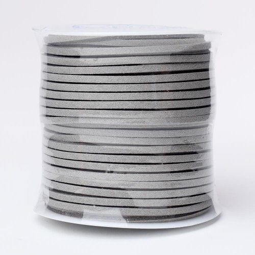 Šnúrka koža 3mmx45m šedá