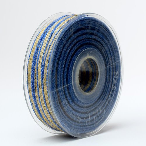 Stuha juta color mm6x35mt modrá