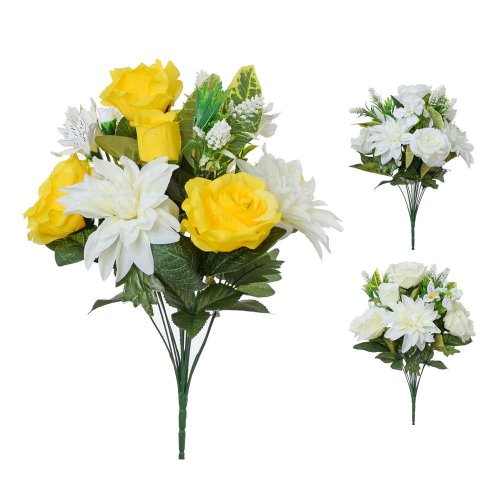 Kytica ruža dahlia 3f 56cm