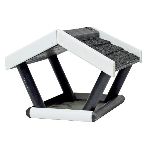 Krmítko vonkajšie otvorené , čierno biele, 17x19x14cm