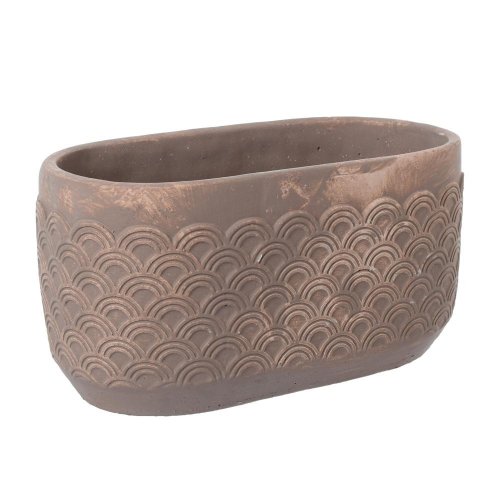 Obal cement brown 25.5*14*h13cm