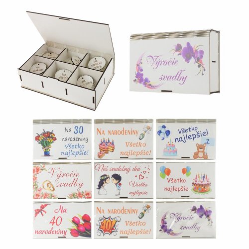 Kazeta drevo+sklo mix v14x22x6cm