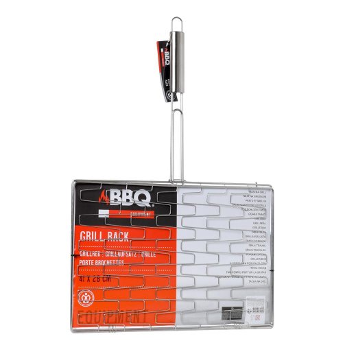 Grilovací rožt hrana 41x28cm s ručkou bbq c83500170