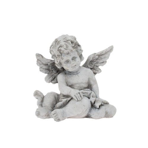 Anjel sediaci so srdiečkom sivý poly 9,5*6*10