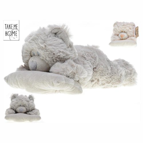 Medvedík plyšový 25cm ležiaci s vankúšikom