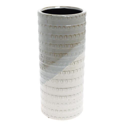 Obal trojfarebný keramika 14*14*33 šedý