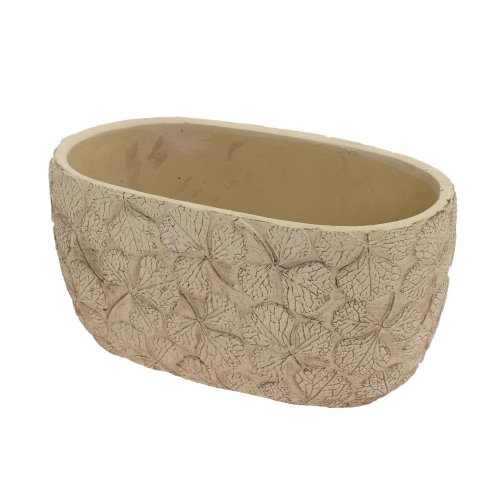 Obal kvety keramika 20.3*11.3*9.8 béžový