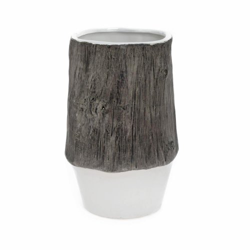 Obal váza keramika 13.5*13.5*21 hnedobiely